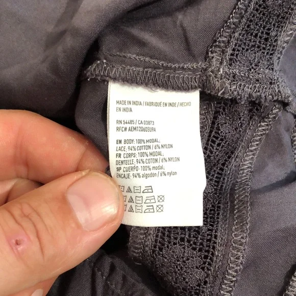 American Eagle Casual Tiered Shoulder Tie Cami Tank, size XL - Picture 7 of 12